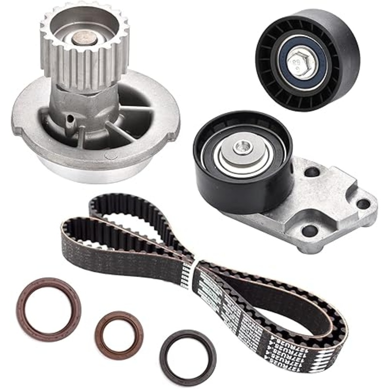 Timing Belt Kit with Water Pump Compatible with 2004 2005 2006 2007 2008 Chevrolet Aveo Aveo5 1.6L L4 DOHC 16V Engine