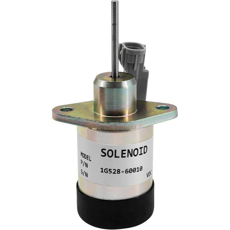 Fuel Shut off Solenoid 1G528-60010 1G939-60010 25-38773-00 PS45CZ290 PS45CZ250 Compatible with Kubota Engine V2203 V2607 V3300 V3307 V3800 V3800DI D1503