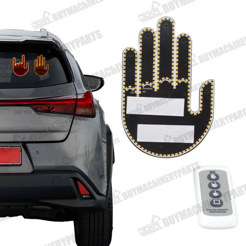 Funny Road Rage Gesture Light, Middle Finger Gesture LED Lightwith Remote Switch
