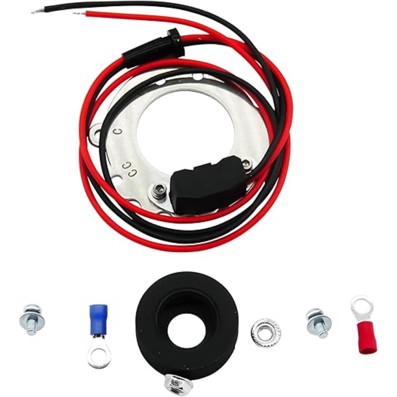 Ignitor Conversion Kit 1244A Compatible with Tractors 2N 8N 9N 4 Cylinder Series 500-800 Side Mount Distributor 12V Only