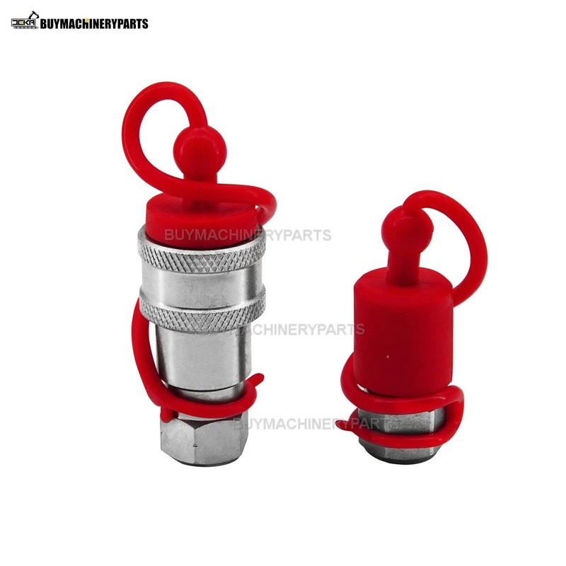 New 1/4 NPT 1/4 Body Hydraulic Quick Connect Coupler Poppet Pioneer Style