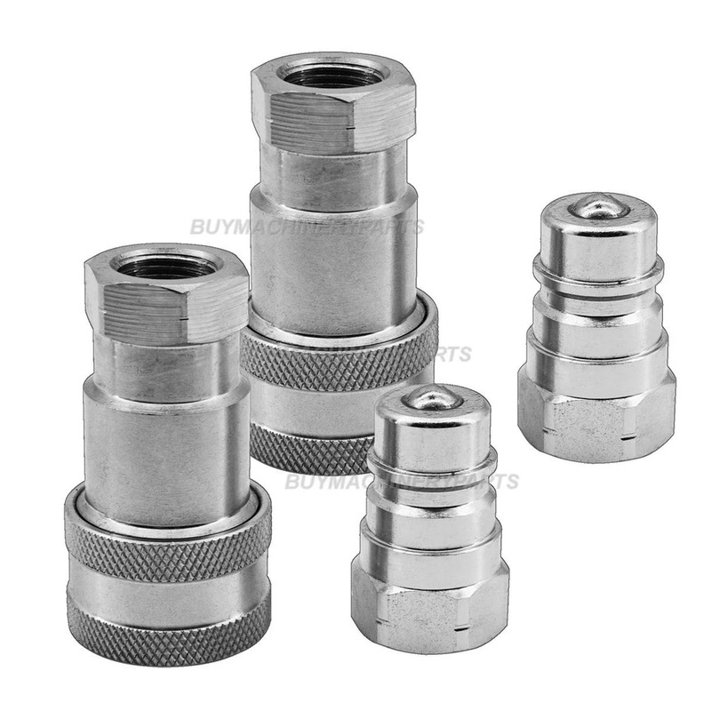 New 2 Sets 3/8 NPT 3/8 Body Quick Connect Hydraulic Coupler Coupling