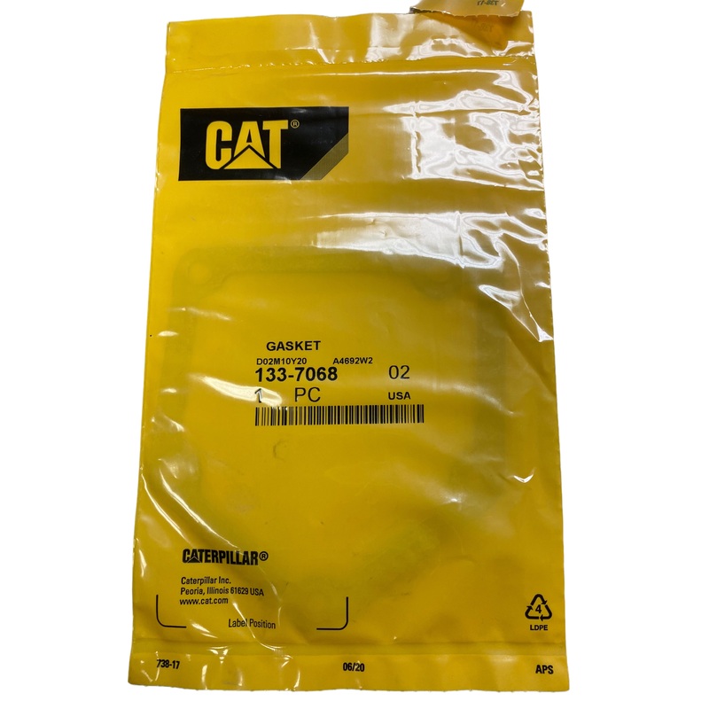 Caterpillar, 133-7068, Thick Cam Shaft Cover Gasket (Lot of 3)