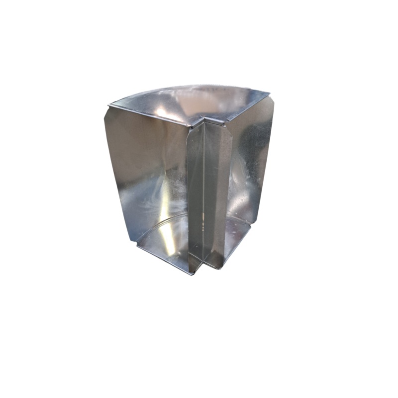 HCP, 09420106, Vertical Duct Elbow Square Throat, 26GA, 4PK