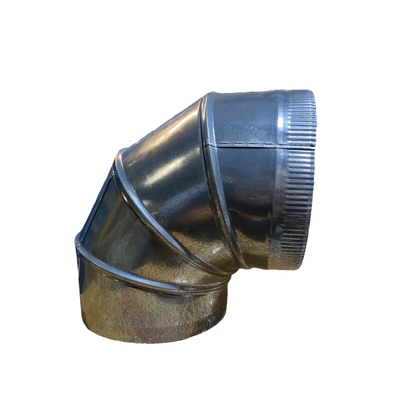 HCP, 15007004, 7, 90, Adjustable, Round, Duct Elbow, 12 Pack