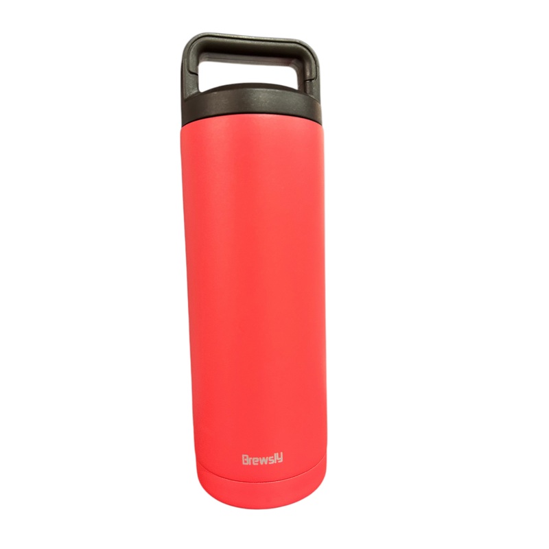 Brewsly, Hot & Cold, Stainless, Water Bottle, Steel, Double Insulated, Pink, XB-YT018