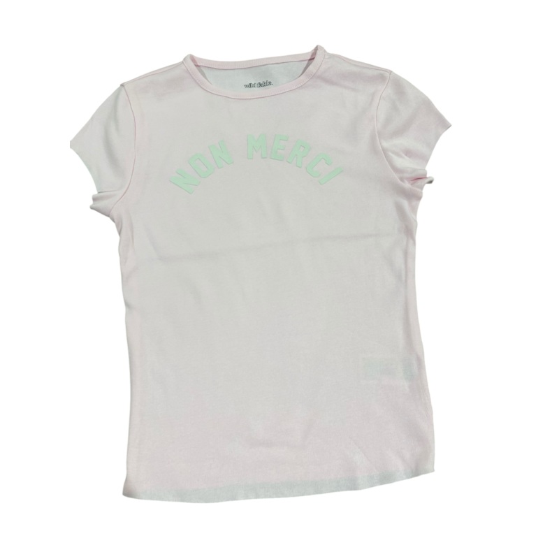 Women’s, Wild Fable, Non Merci, Cap Sleeve, Graphic, T-Shirt (XXS)