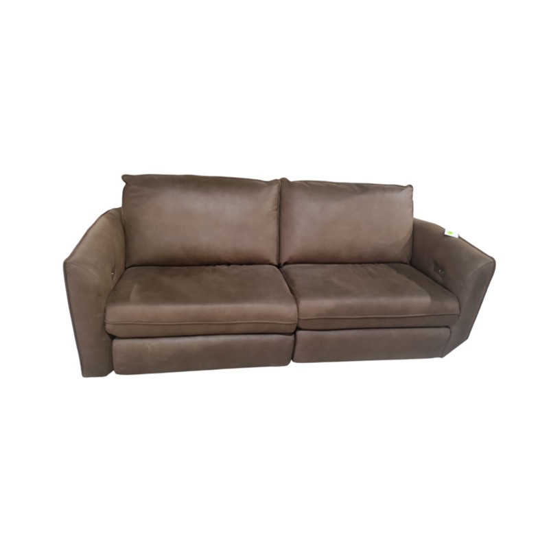 Brown, Microfiber, Power, Reclining, Loveseat, In-Store Pickup Only