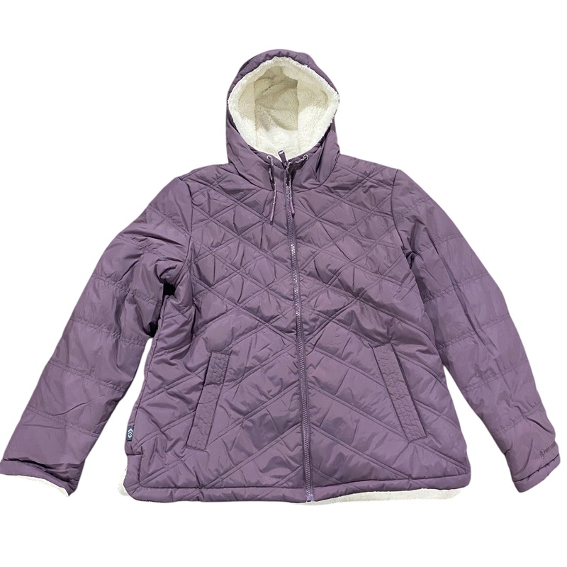 Free Country, Womens, Water, Resistant, Midweight ,Quilted, Jacket, Plum Berry, Large