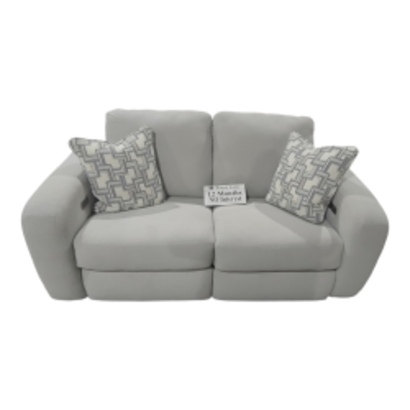 Light Grey, Fabric, Power, Reclining, Loveseat, In-Store Pickup Only