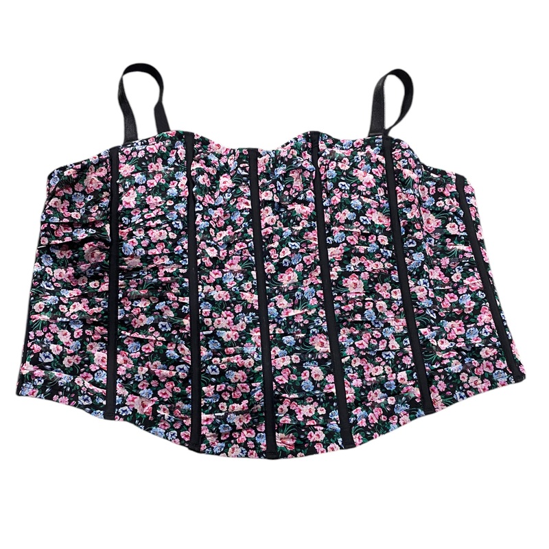 Torrid, Women’s, Overt, Innocence, Wireless, Bustier, Floral/Black