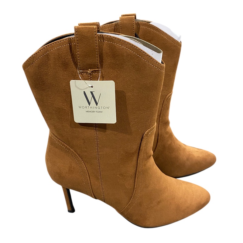 Worthington, Women’s, Styler, Stiletto, Heel, Booties, Brown, Size 9.5
