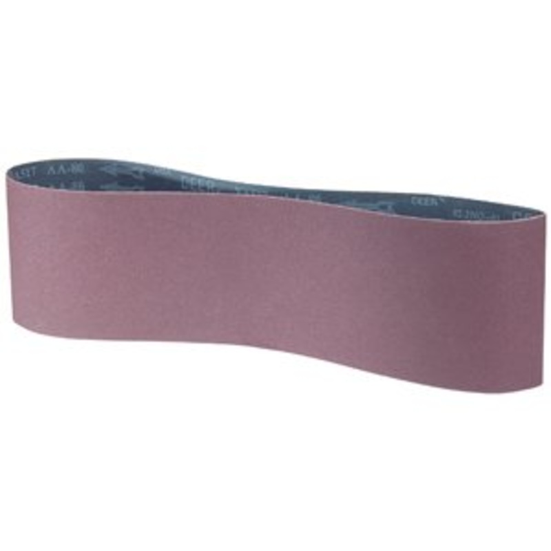 Aluminum Oxide Sanding Belt – Length: 48, Width: 6, Grit: 180, 53-017-328