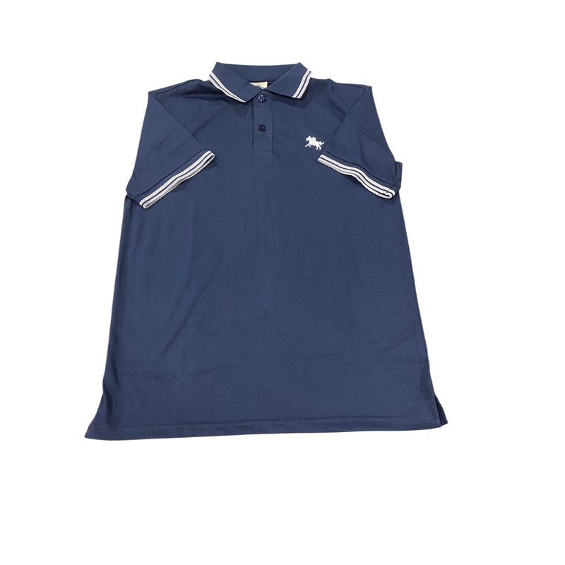 Dino Robert, Men’s, Short, Sleeve, Polo, Navy, White, Gray