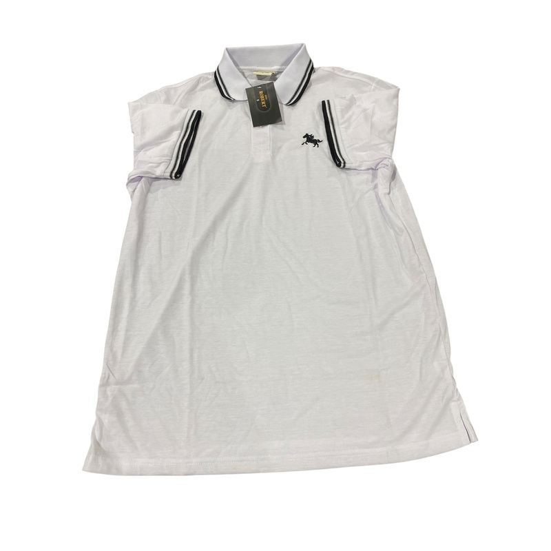 Dino Robert, Men’s, Short, Sleeve, Polo, White, Black, Gray