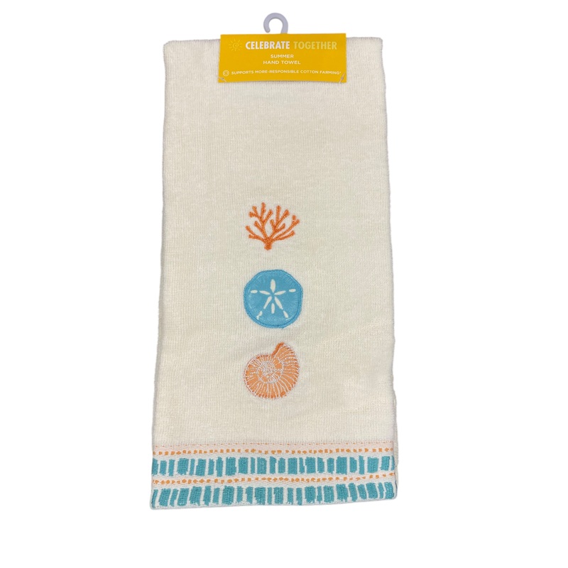 Summer, Sea, Shells, Hand, Towel