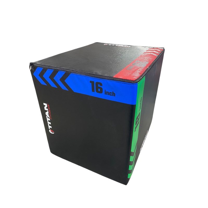 Titan Fitness, Heavy, Foam, Plyometric, Box, 16x18x20