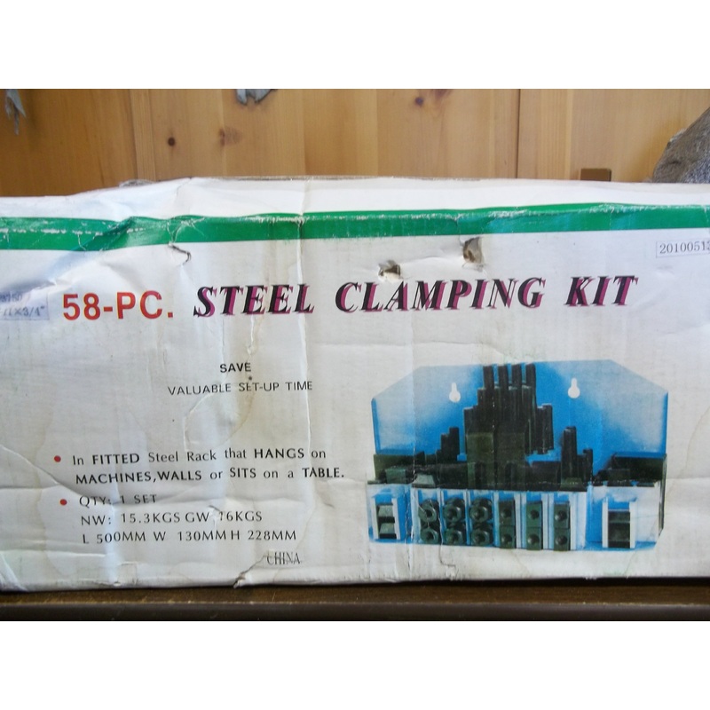 TTC CC3750 52 PIECE STANDARD T-SLOT CLAMPING NUTS, CLAMPS, BLOCKS SET 83-010-258