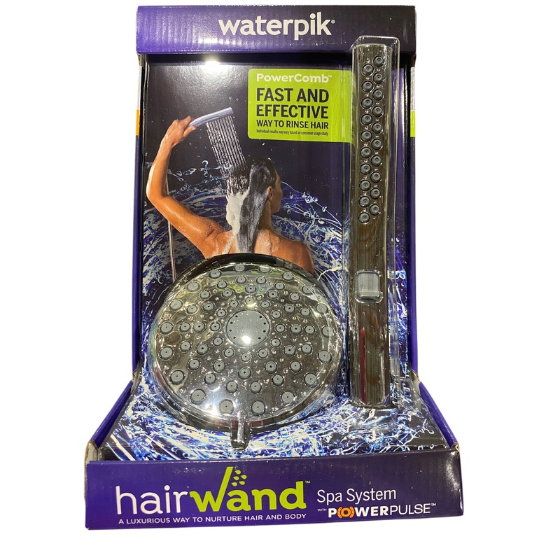 Waterpik, HairWand, Showerhead, Handheld, PowerPulse, Massage, Chrome, YBW933E