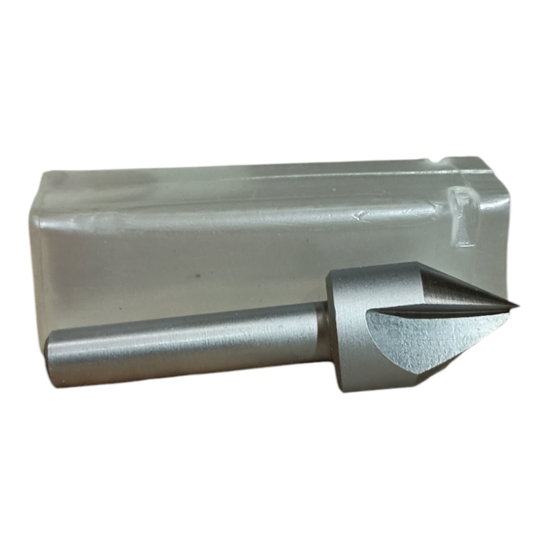 (3 Pack) Production Single Flute High Speed Steel Countersinks 07-030-032 – Length: 2, Shank Diameter: 1/4, Size:1/2