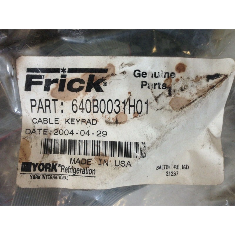 Frick Microprocessor Cable Keypad 640B0031H01