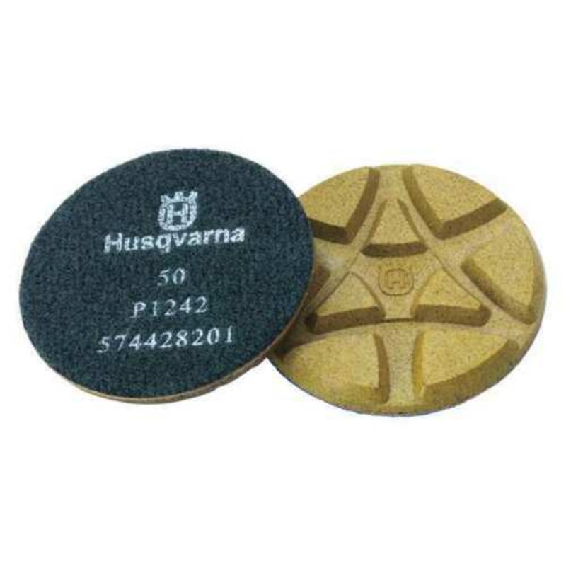 Husqvarna Polishing Pads, 50 Grit 3 in P1242 574458201 A97946