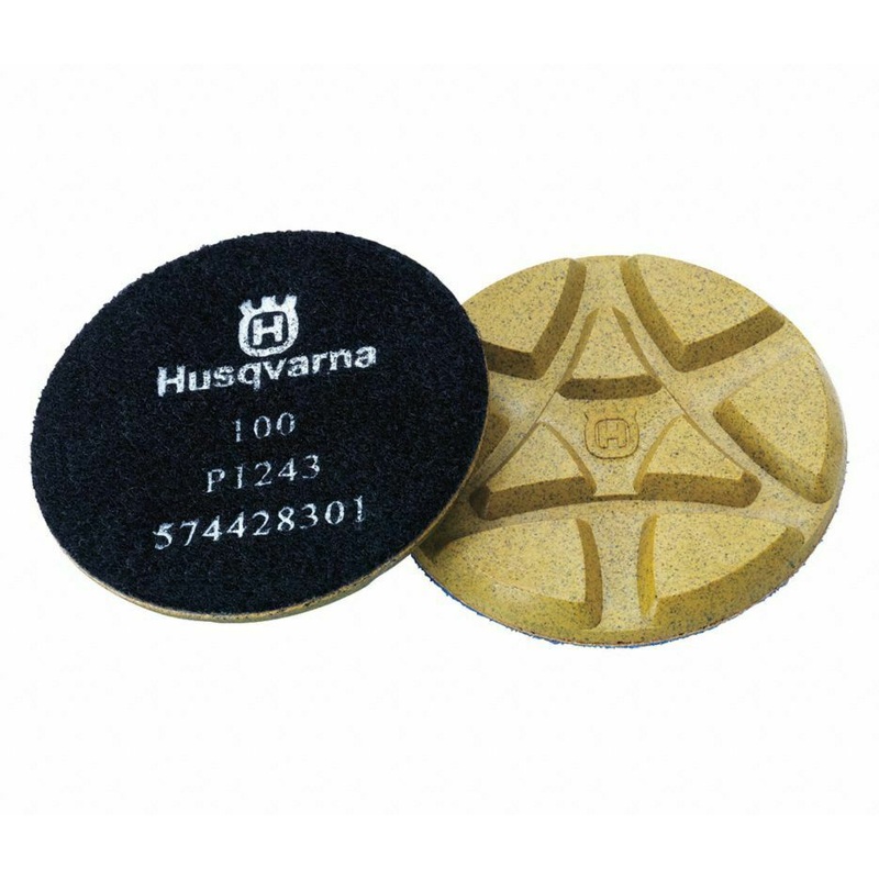 HUSQVARNA Polishing Pads,P1243 100 Grit 3 A97947