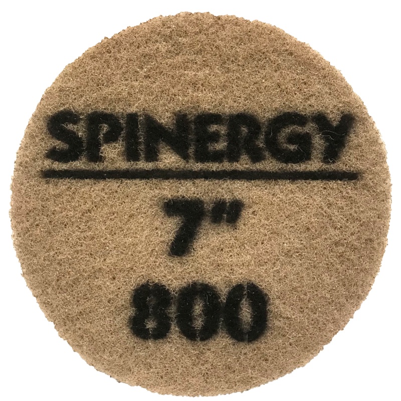 Hydro-Force, Stone Polishing Pad, Spinergy, Red, 800 Grit, 7 1652-2132