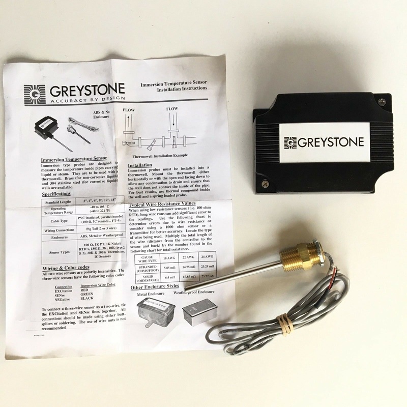 NEW  Greystone 4 Immersion Temperature Sensor, TE200C2B2A