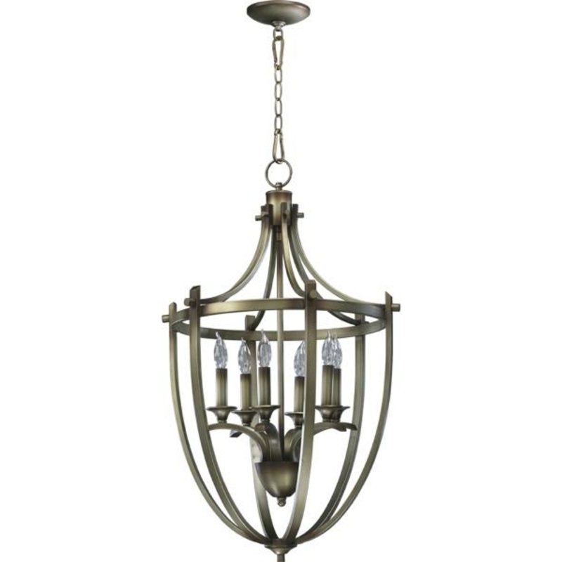 Quorum 6729-6-22 – Antique Flemish Open Frame Foyer Hall Fixture