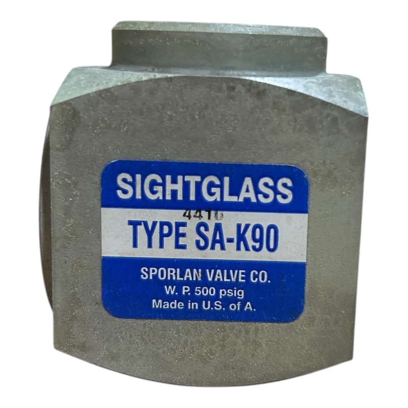 Sporlan, SA-K90, Liquid Indicator Sight Glass, W.P. 500 psig, tag # 24226