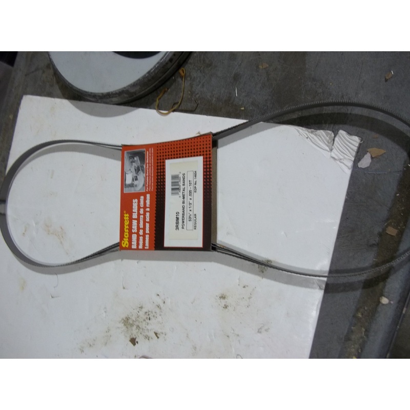 Starrett Portable Band Saw Blades – Teeth Per Inch: 10, Blade Material: Bi-Metal, Thickness: .020, Length: 4’5-3/4, 14604, 26-000-510