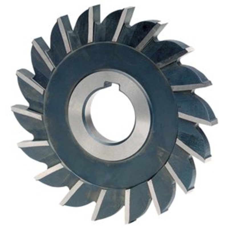 Straight Tooth High Speed Steel Side Milling Cutter – Tool Material: High Speed Steel, Size: 4, Face Width: 7/8, Hole Diameter: 1, 10-025-056