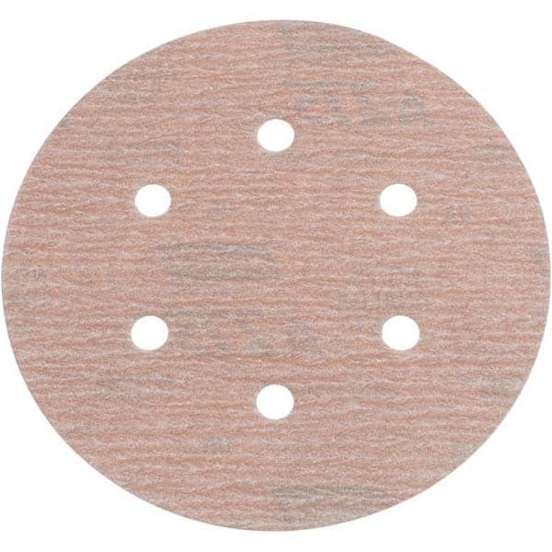 100PK Norton 6 Diam, 320 Grit, Aluminum Oxide Hook & Loop Disc 66261131592