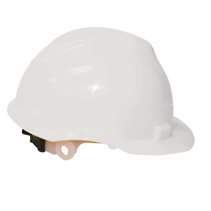 (4-PACK) AEGIS, Hard Hat, White 4PT Ratchet Suspension – 41610
