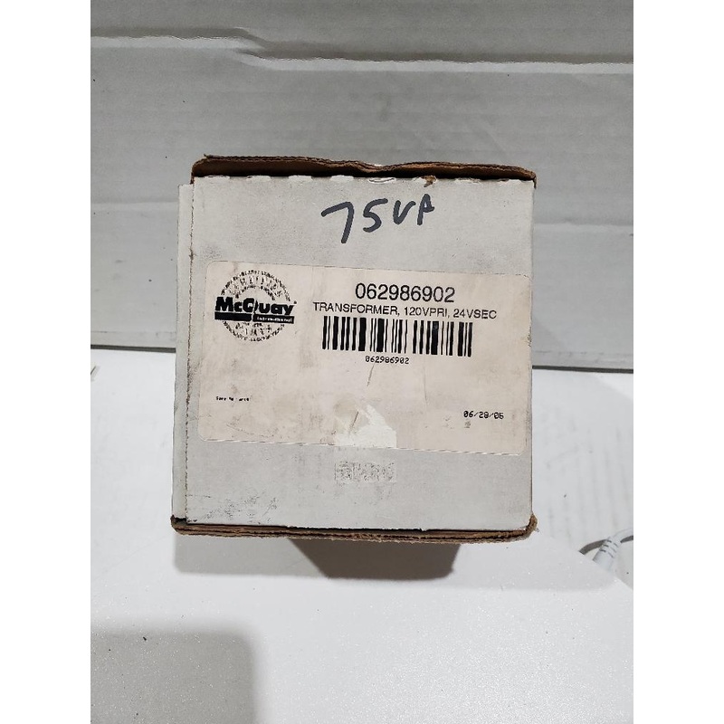 McQuay 062986902 Transformer 120-24V 75VA