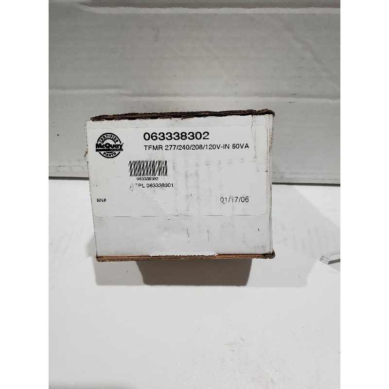 McQuay Daikin 1/4 HP 208/265v Motor Speed Transformer 063338302