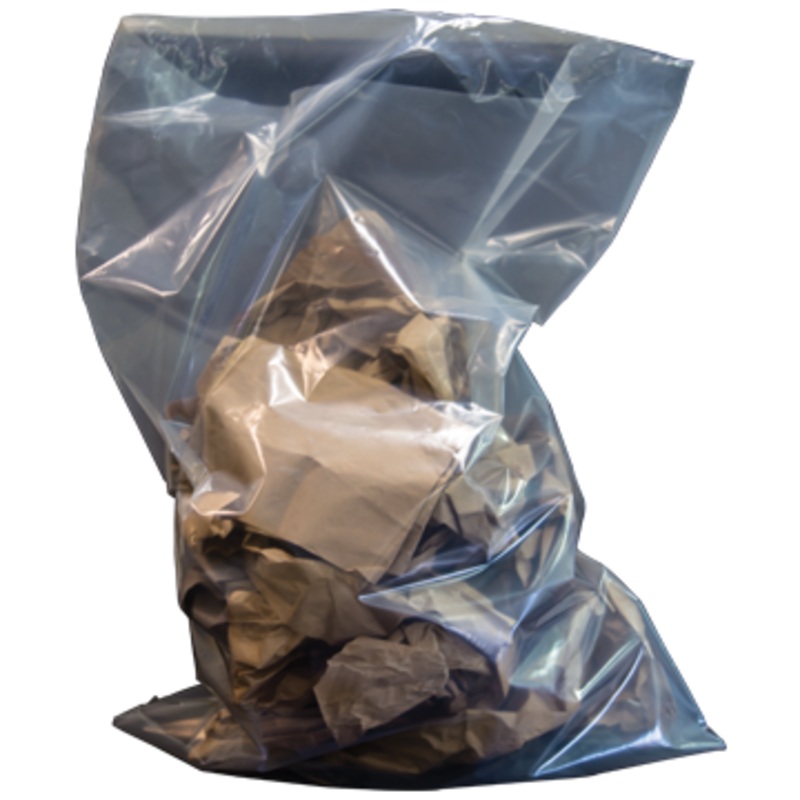 Poly, Garbage Bag, 56173, Clear Non-Printed Contractor Bag, Perforated, 38 X 60, 6 MIL, (50) Bags