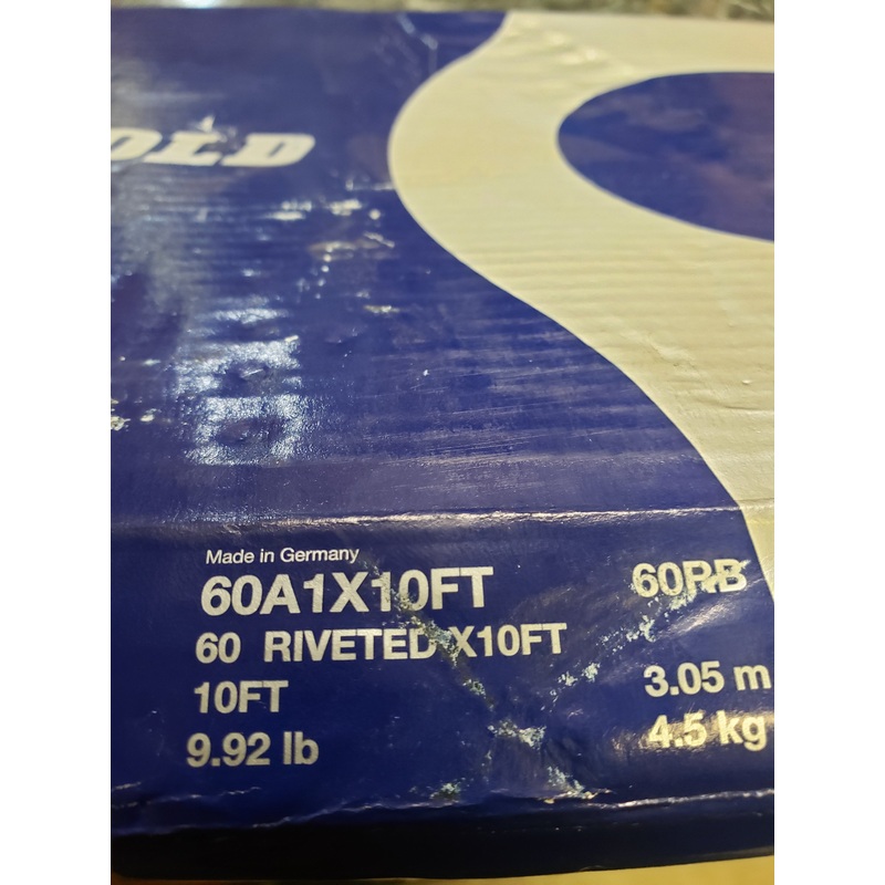 Renold 60A1X10Ft Riveted Chain – 10′