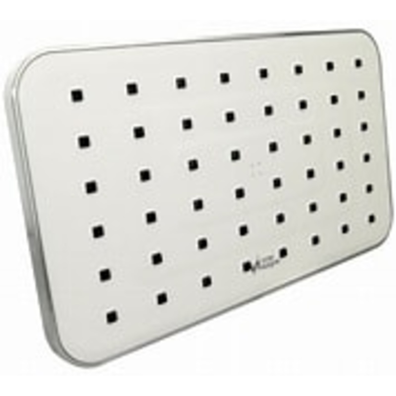 Vida Alegra RAINFOREST 14×8-Inch Chrome Overhead Rain Shower
