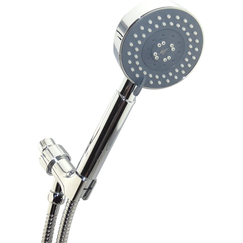 Vida Alegria UBERMIST Handheld 3 Setting Shower Head; 2 Sprays plus Mist mode; Steel Hose; 2.5gpm