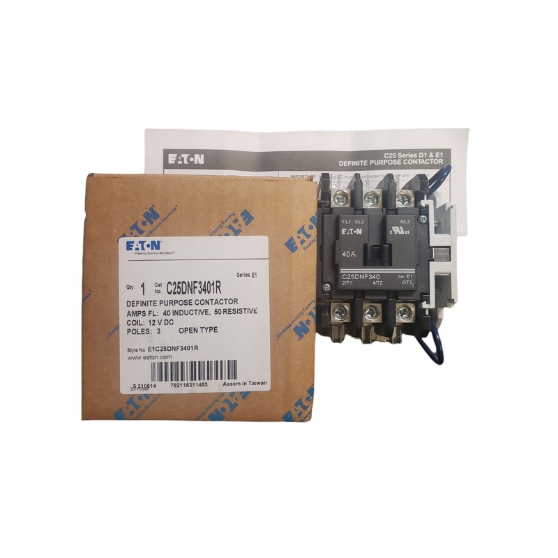 Eaton – Cutler Hammer – Definite Purpose Contactor C25DNF3401R