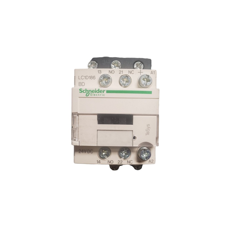 Schneider Electric LC1D186BD Contactor LC1, 3P, 32 A, 10 kW, 24 VDC, TeSys Deca Series – NEW IN BOX