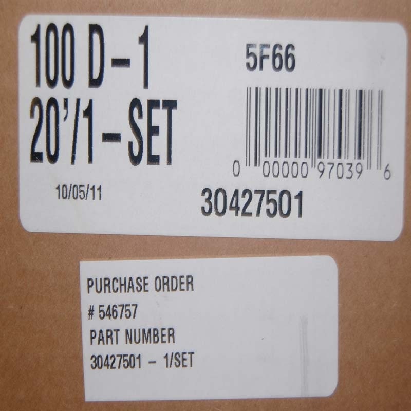 Tsubaki RS100-D-1 Single 1-1/4 Pitch Attachment Roller Chain 10′ Length PN 30427501 – New In Box