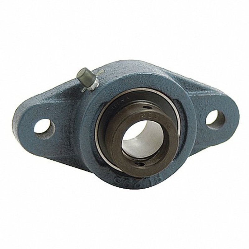 TRITAN, SALF204-12G, 2-Bolt Flange Bearing: 3/4 in Bore Dia., Eccentric Locking Collar, Cast Iron – NEW IN BOX