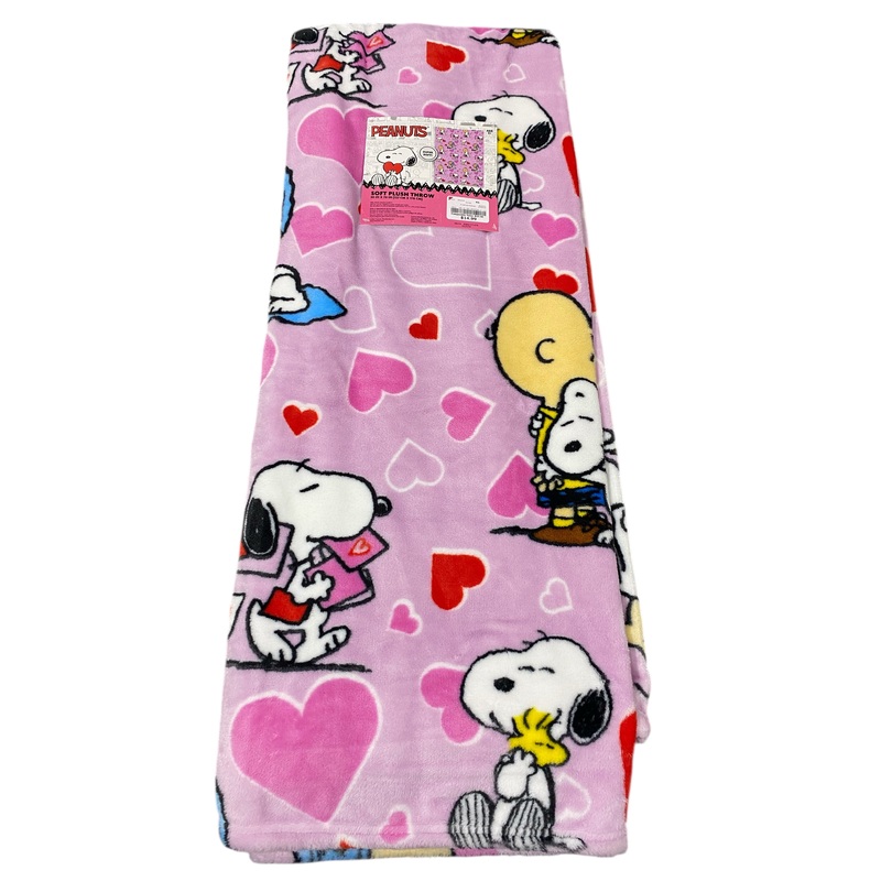 Cloudco, Peanuts, Soft Plush Throw, Blanket,  50×70