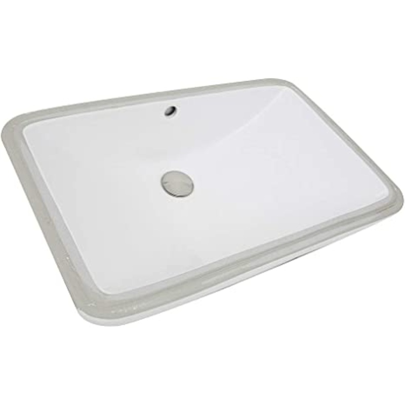 Nantucket Sinks, UM-2112-W, Rectangle, Undermount, Ceramic, Vanity Sink, White – NEW IN BOX