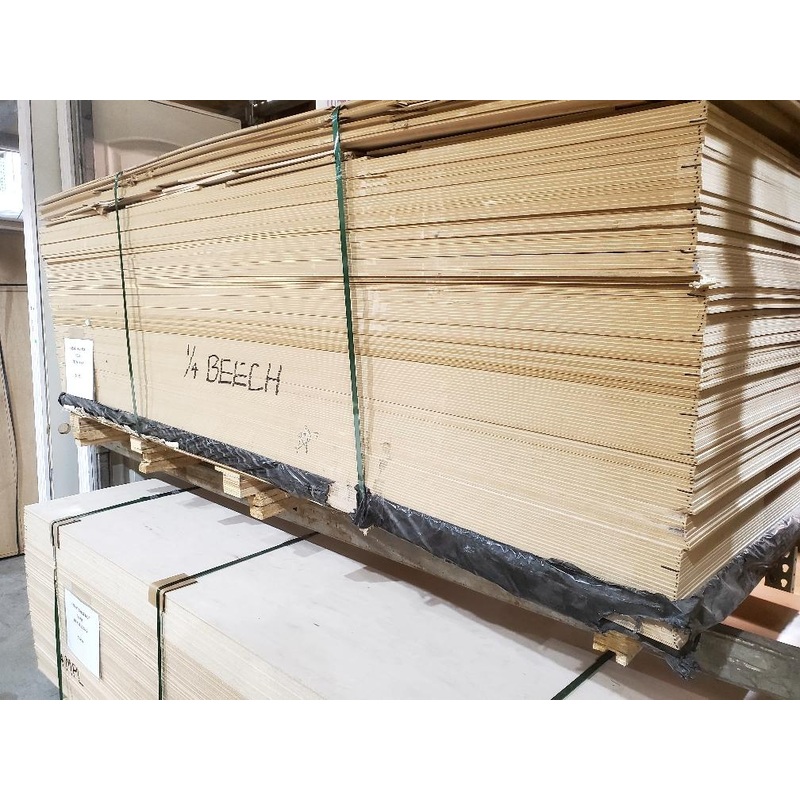 CABINET GRADE BEECH MDF 1/4X48.5X96.5  STORE PICKUP ONLY