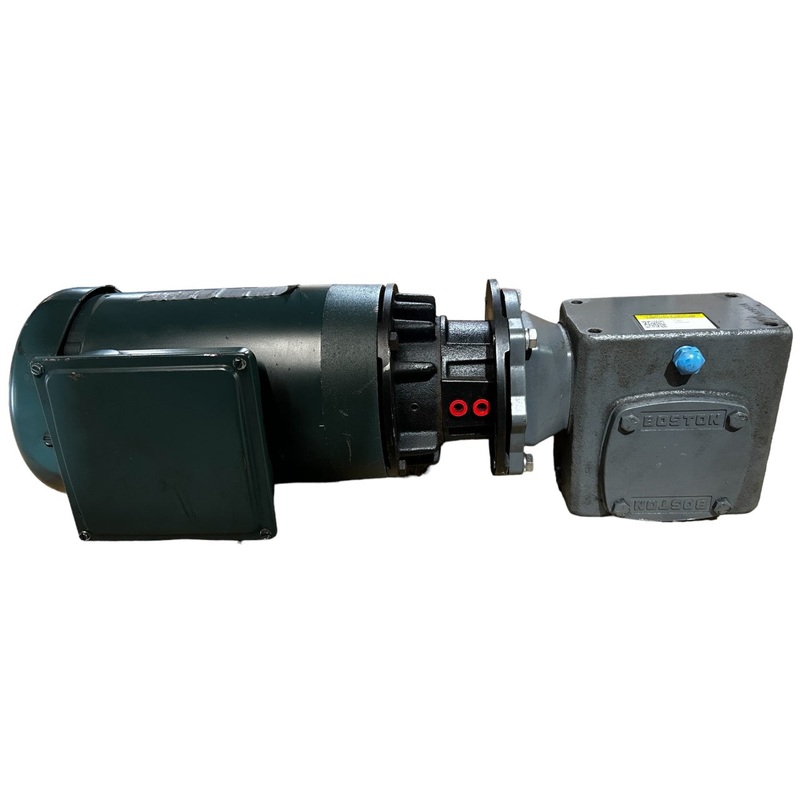 Dual Motor/ Reducer: Baldor Reliance- VEUHM3542, Boston Gear- F721-15-B5-G – New No Box