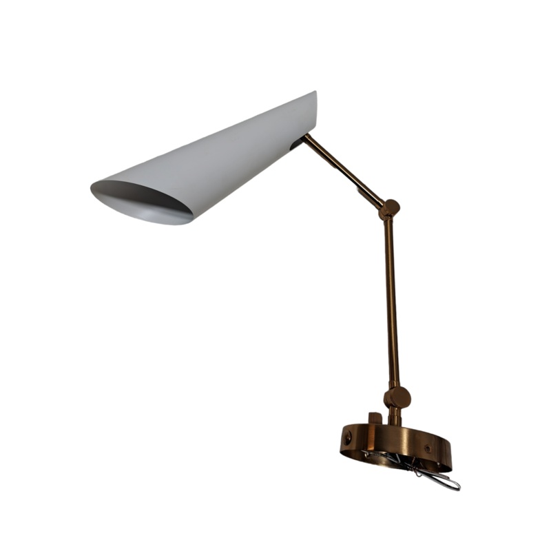 Matteo, S08021AGWH, Butera 1 Light 4 inch Aged Gold Brass with White Wall Sconce Wall Light in Aged Gold Brass and White – New in Box
